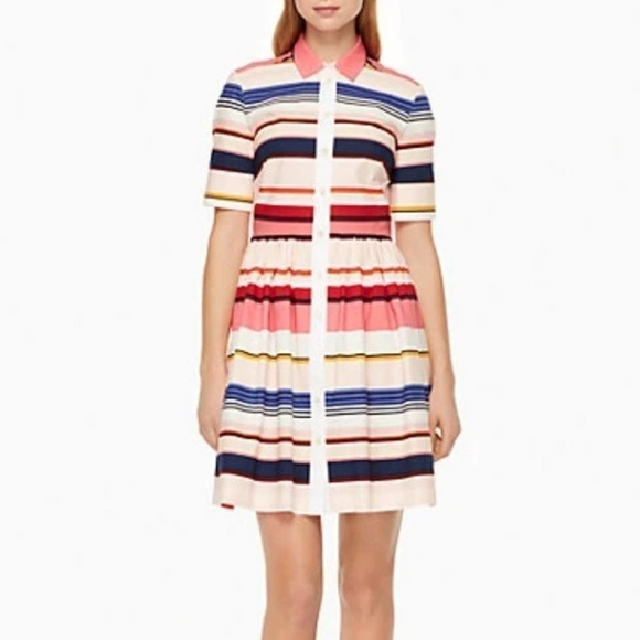 Kate Spade spice things up berber stripe dress, size 2, nwot - Picture 1 of 7